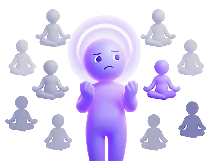 MediTailor mascot illustrating personalized meditation that adapts to your mood